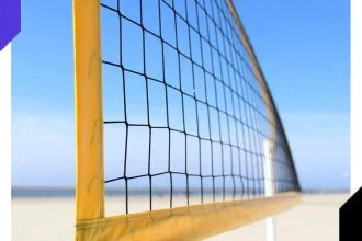 How high is a volleyball net?