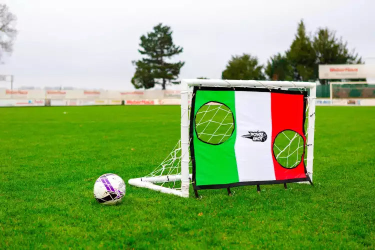 Fußballtor (1,2m x 0,8m - uPVC) + Schusswand