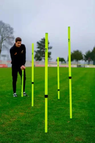 Set van 6 telescopische slalompalen met punt - 91cm tot 172cm