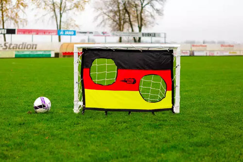 Fußballtor (1,2m x 0,8m - uPVC) + Schusswand