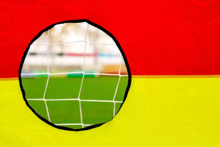 Fußballtor (1,2m x 0,8m - uPVC) + Schusswand