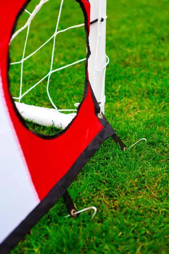 Fußballtor (1,2m x 0,8m - uPVC) + Schusswand