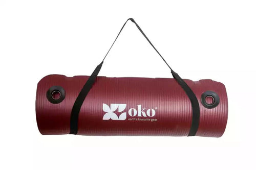 Umweltfreundliche Yogamatte (mit Ösen) - 1.5cm dick
