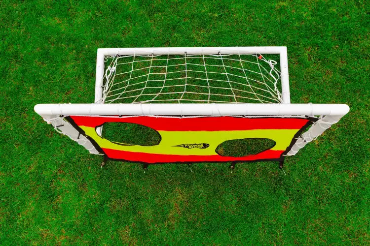 Fußballtor (1,2m x 0,8m - uPVC) + Schusswand