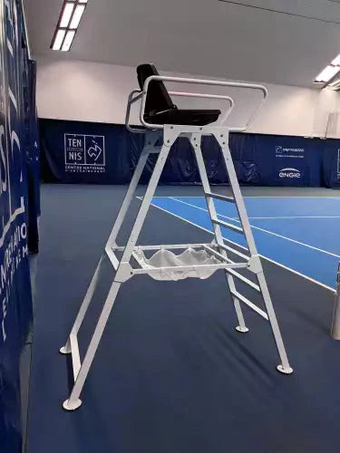 Tennis Schiedrichterstuhl in ALU-Weiss