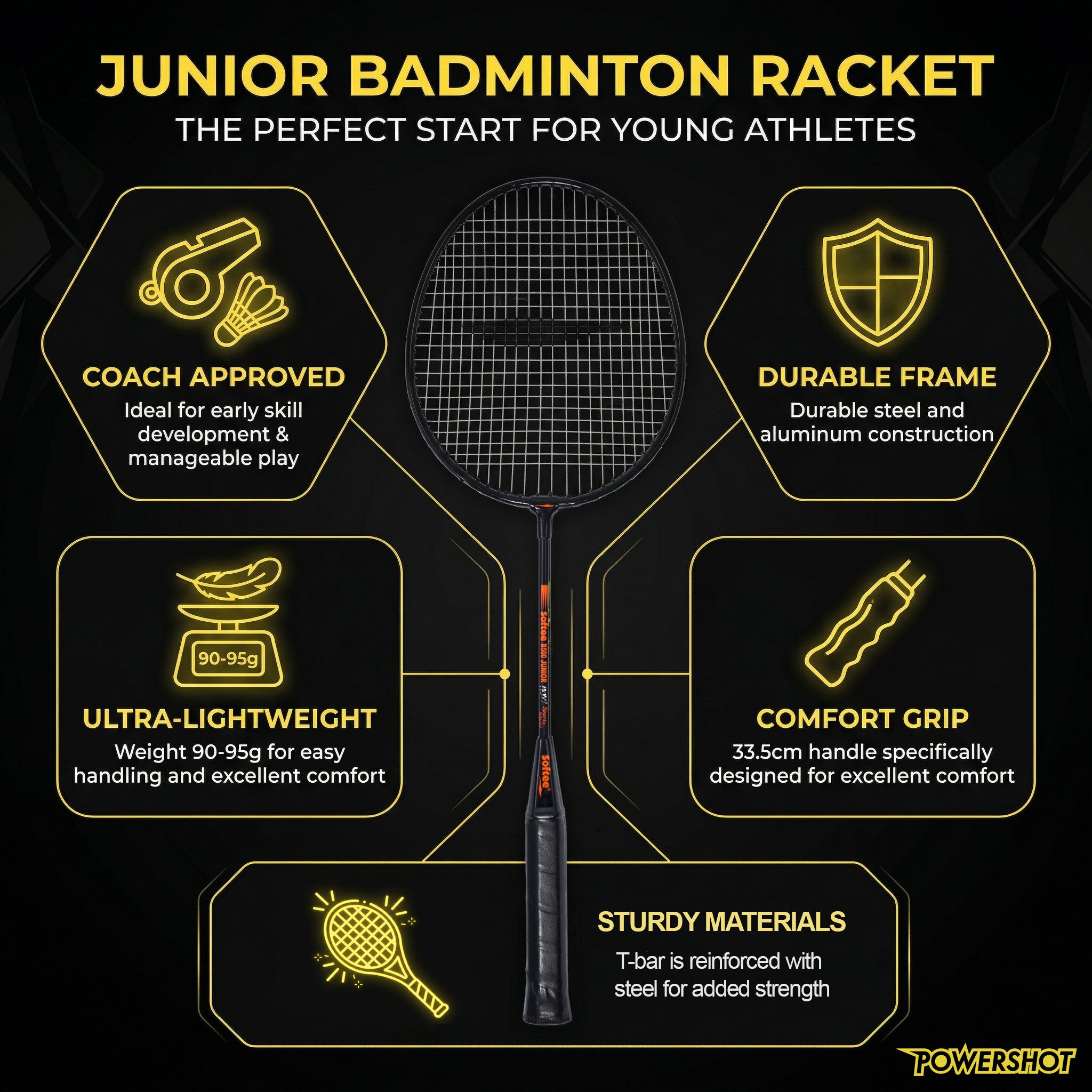 10 Badmintonschläger für Junioren - Ideal für Fortschritte