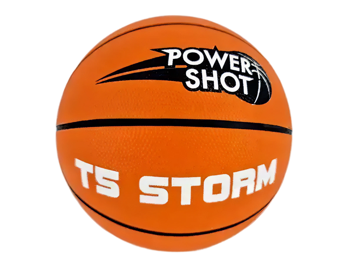 10 Basketbälle Storm T5 - Pumpe und Aufbewahrungstasche GRATIS