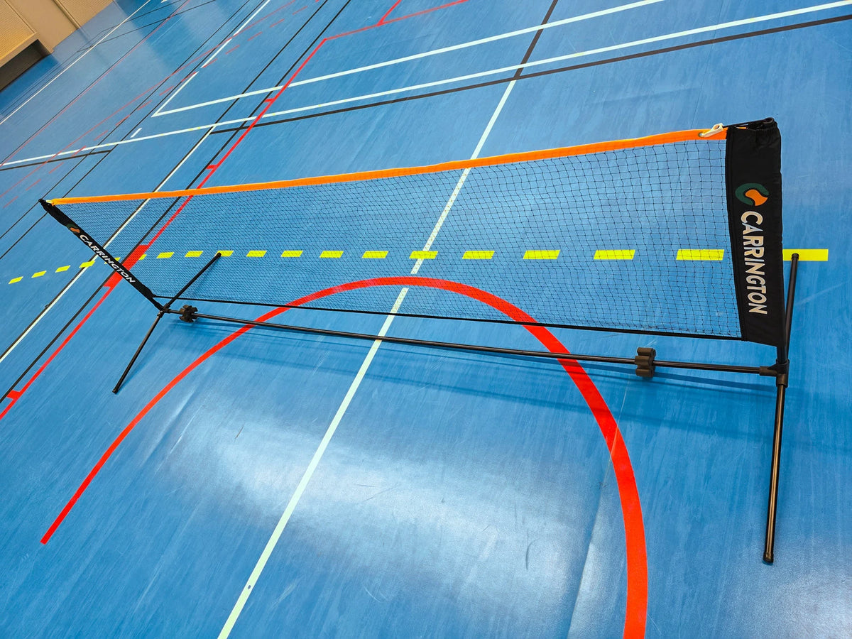 Verplaatsbaar badmintonnet met draagtas - 3m