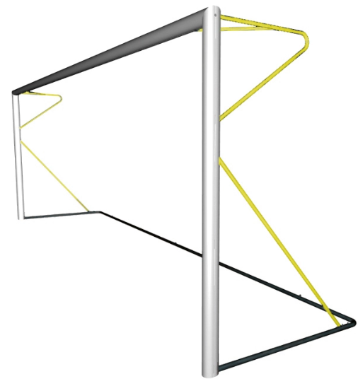 Alu Fußballtor Jugend - 6 x 2,1 m - freistehend
