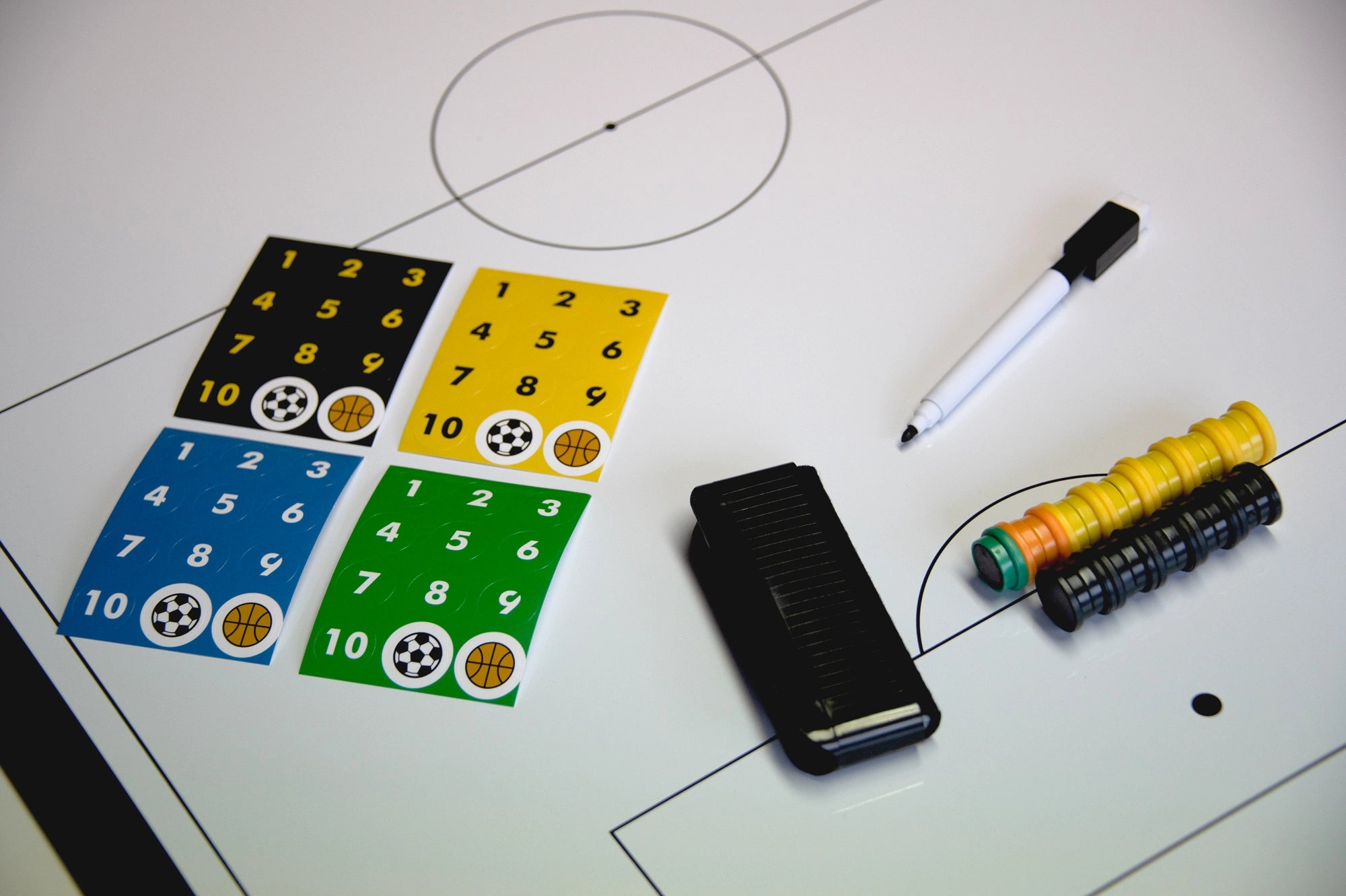 Taktische Fußballtafel magnetisch 90x60cm + Tasche