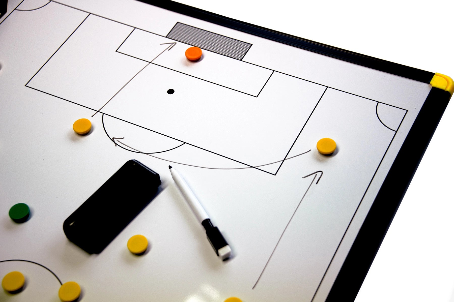 Taktische Fußballtafel magnetisch 90x60cm + Tasche