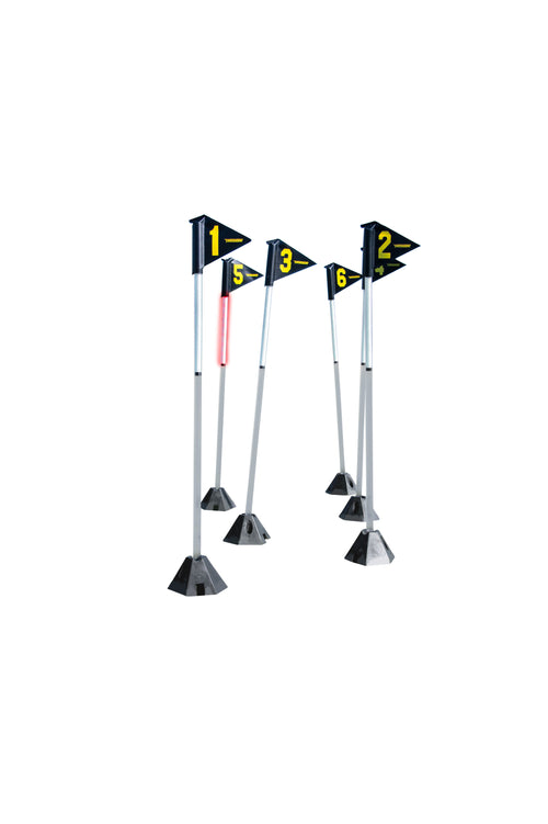 6 LED-Slalomstangen (mit Fernbedienung)