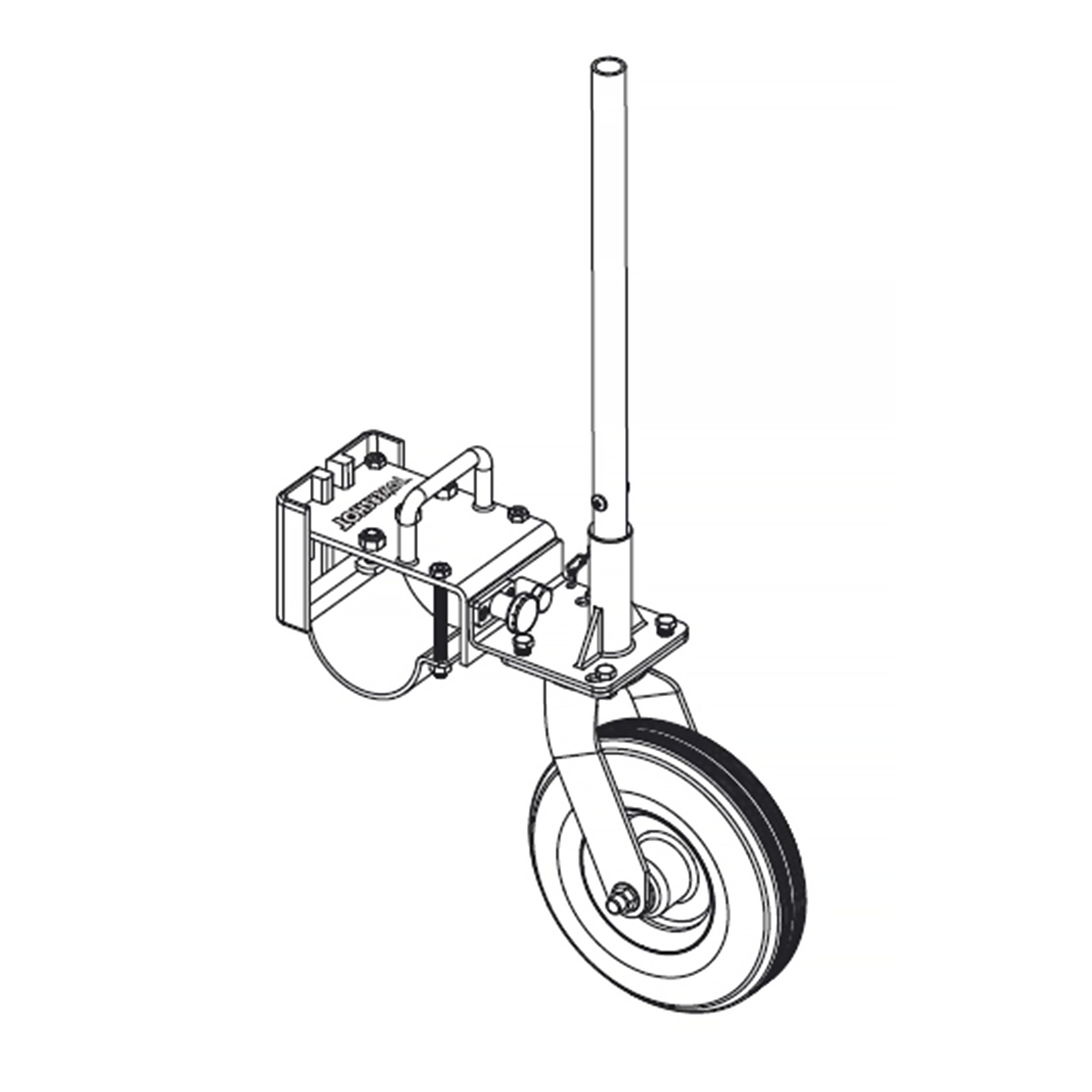 Fussballtor Aluminium - 7,32 x 2,44 - inkl. Transportrollen und Kippsicherrung