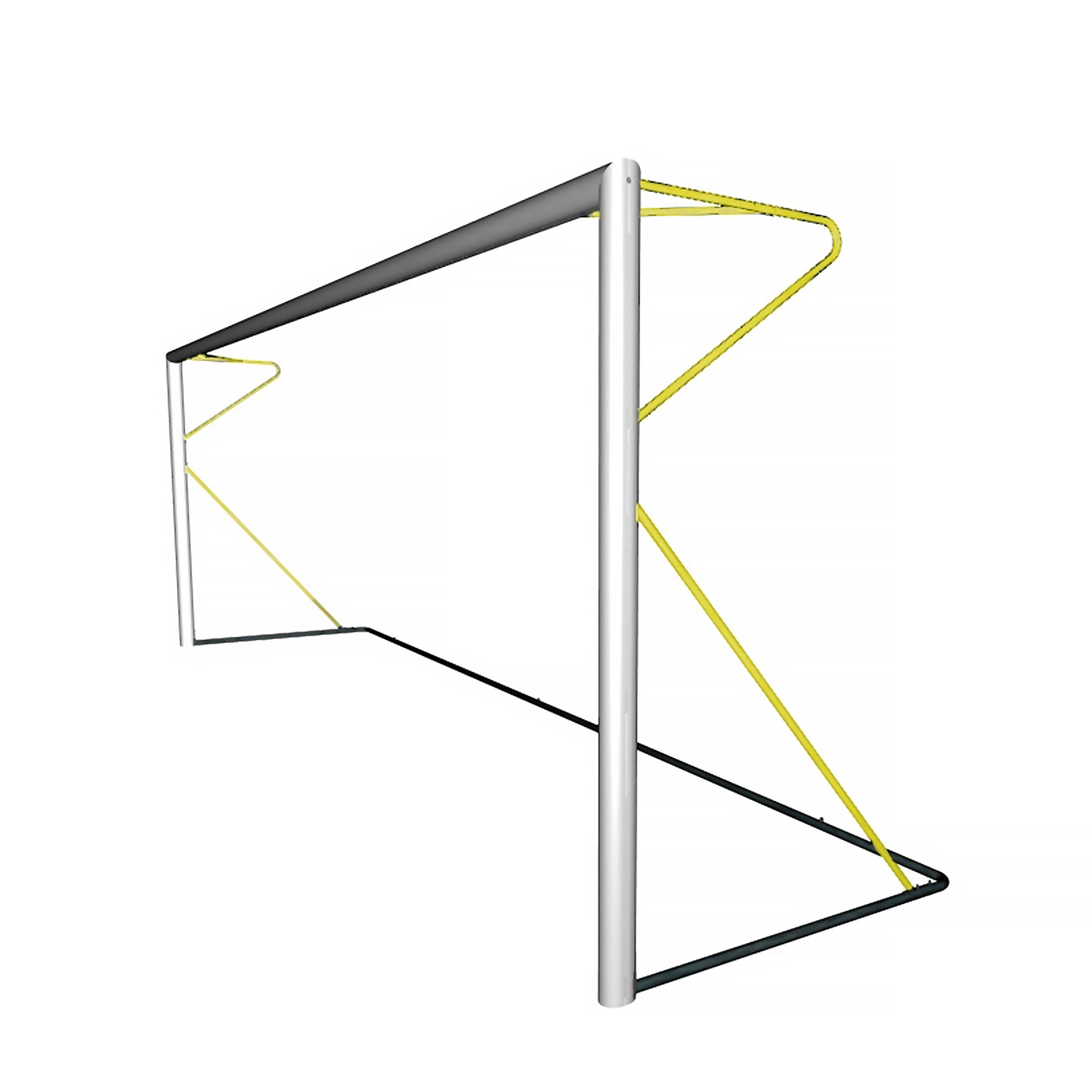 Transportables 8er-Fußballtor 6 x 2,1 m aus Aluminium