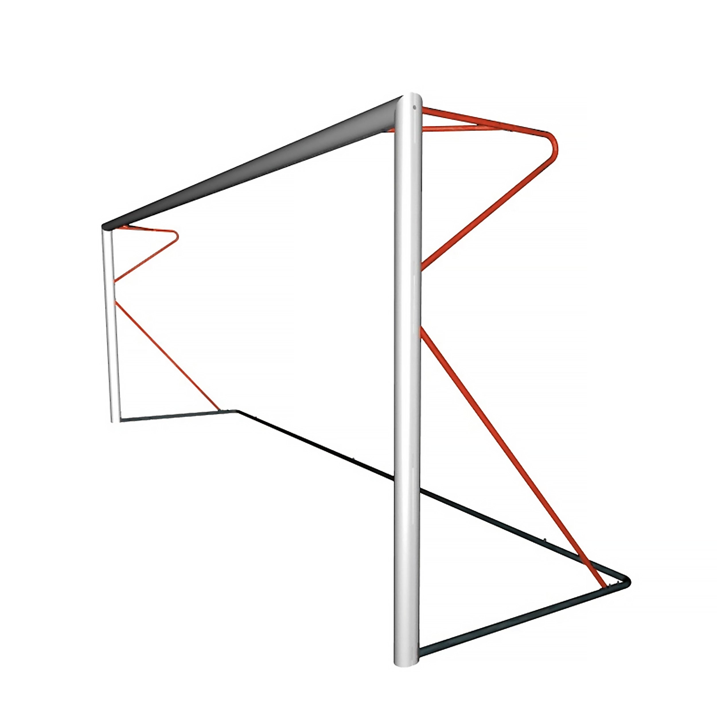 Transportables 8er-Fußballtor 6 x 2,1 m aus Aluminium