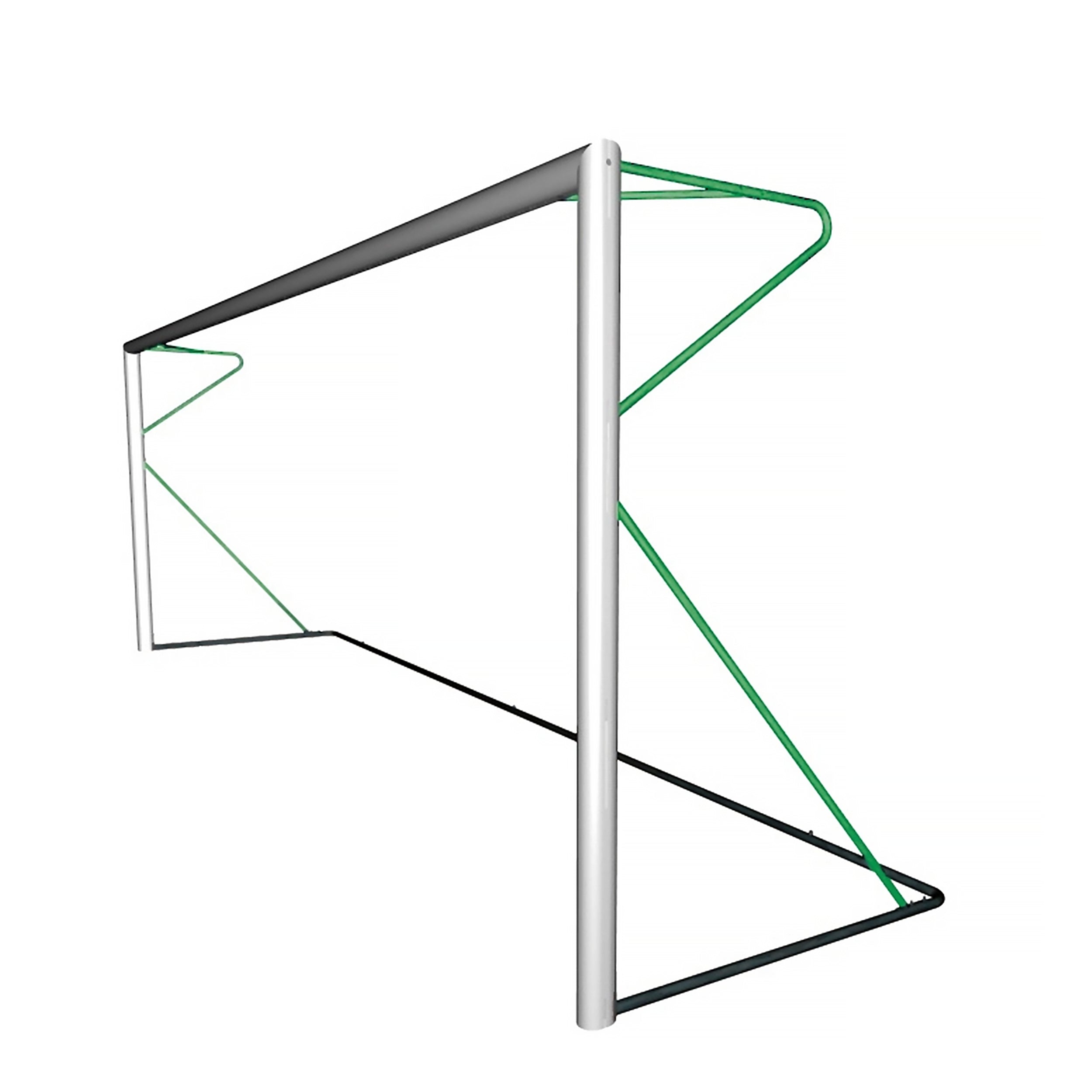 Transportables 8er-Fußballtor 6 x 2,1 m aus Aluminium