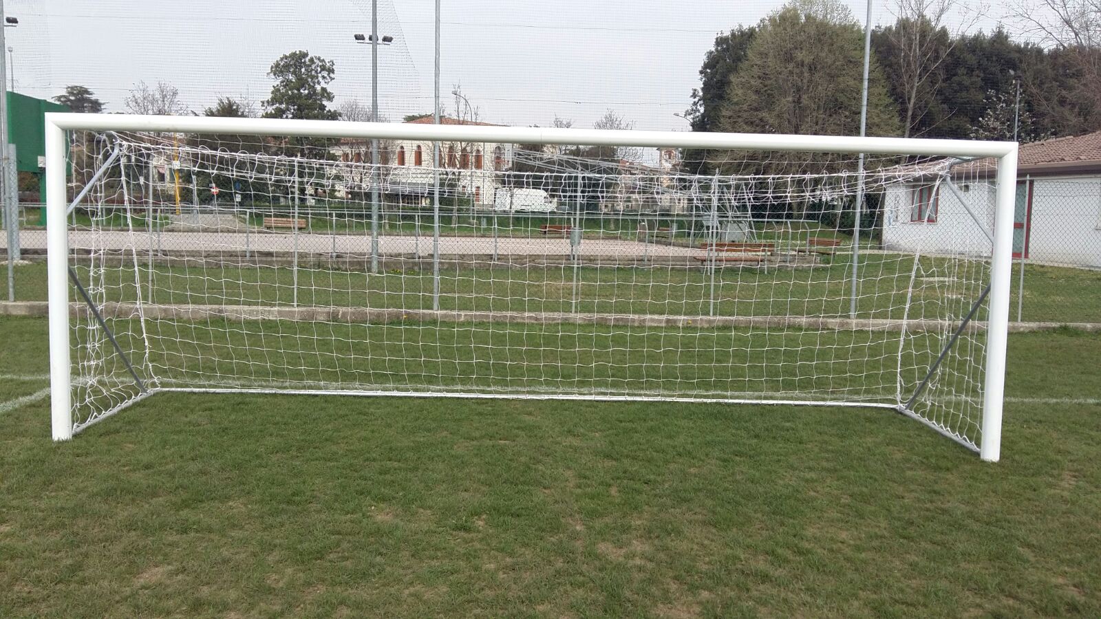 Alu Fußballtor Jugend - 6 x 2,1 m - freistehend