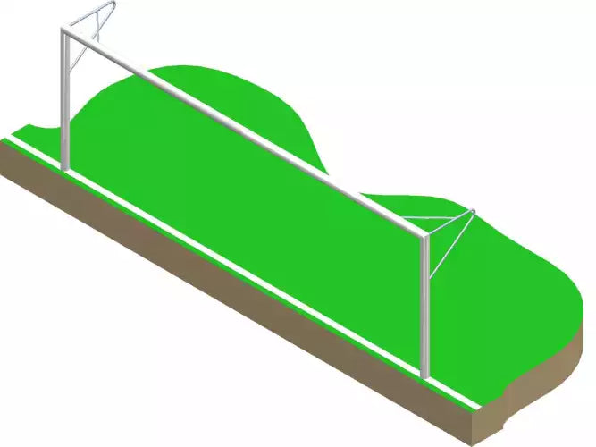 Fußballtor zum Versiegeln - 6 x 2,10 m