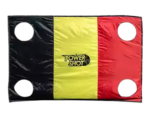 Fußballtor 3 x 2m STADIUM + Schusswand mit Flagge