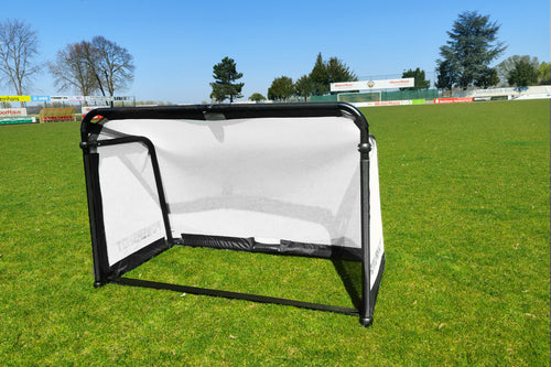 Faltbares Fußballtor Weiß - Aluminium - 1,50 x 1 m