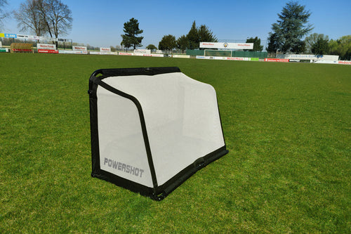 Faltbares Fußballtor Weiß - Aluminium - 1,50 x 1 m
