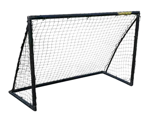 Paar Fußballtore - 1,8 x 1,2m - uPVC - Schwarz