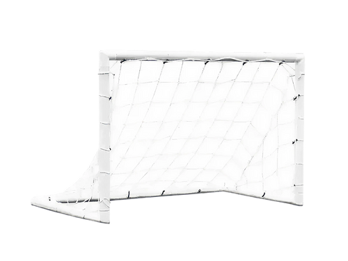 Fußballtor-Paar - 1,2m x 0,8m - uPVC - Weiß