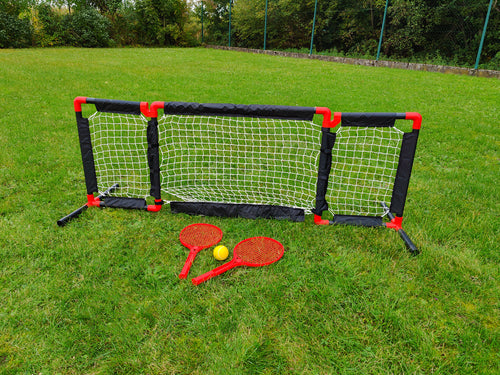 Fußballtor - Tennisnetz - 2 in 1 - 90 x 60 cm