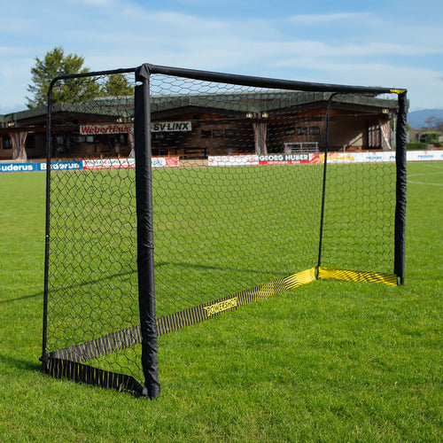 Fußballtor aus schwarzem Stahl - 4 x 2m
