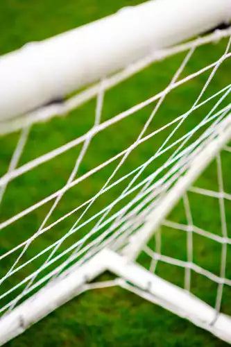 Paar Fußballtore - 1,8 x 1,2m - uPVC - Weiß