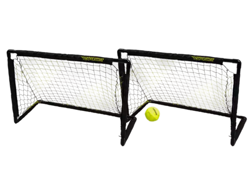 Paar Mini-Tore aus PVC - 0,9 x 0,6 m (mit Ball und Pumpe)