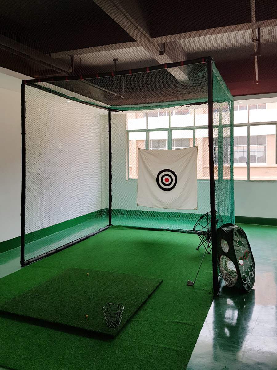 Golfkooi - 3m x 3m x 3m met doelwit en beschermend schuim