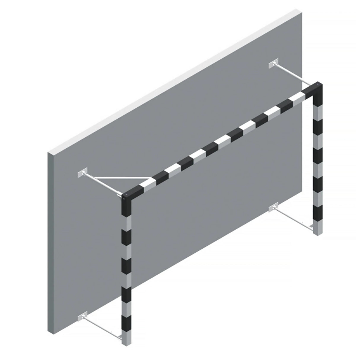 Opvouwbaar stalen handbaldoel - 3m x 2m
