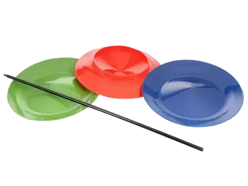 Jonglierteller mit Stock