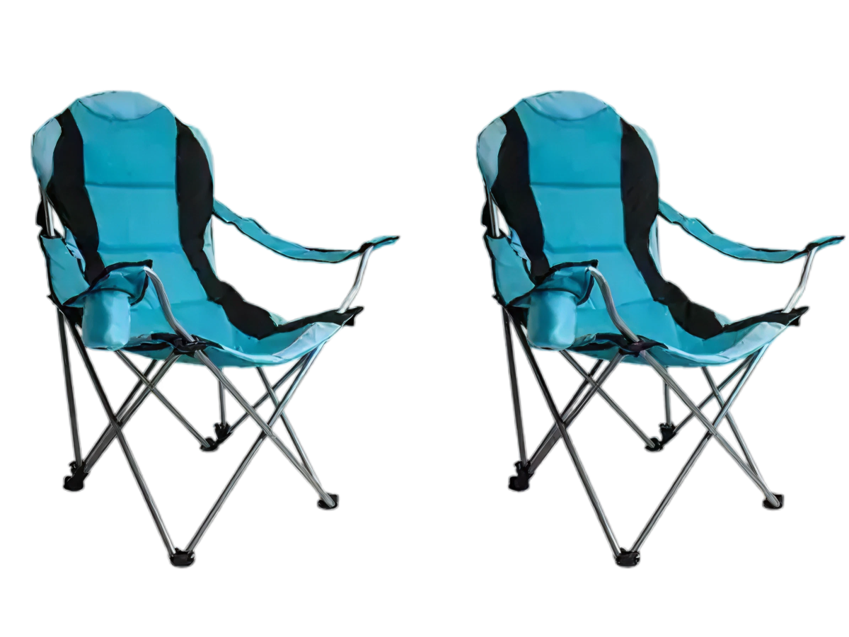2er-Set hochwertiger Campingstühle - Maximaler Komfort
