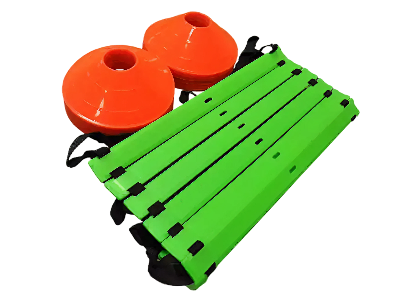 Agility-Kit: 4-Meter-Leiter + 50 Kegel