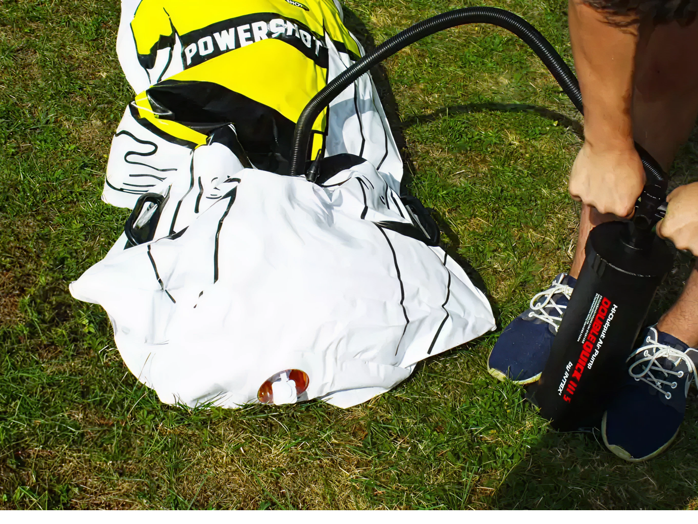 Handpumpe / Luftpumpe - 3 versch. Aufsätze