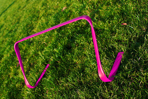 Flat hurdle 9" red