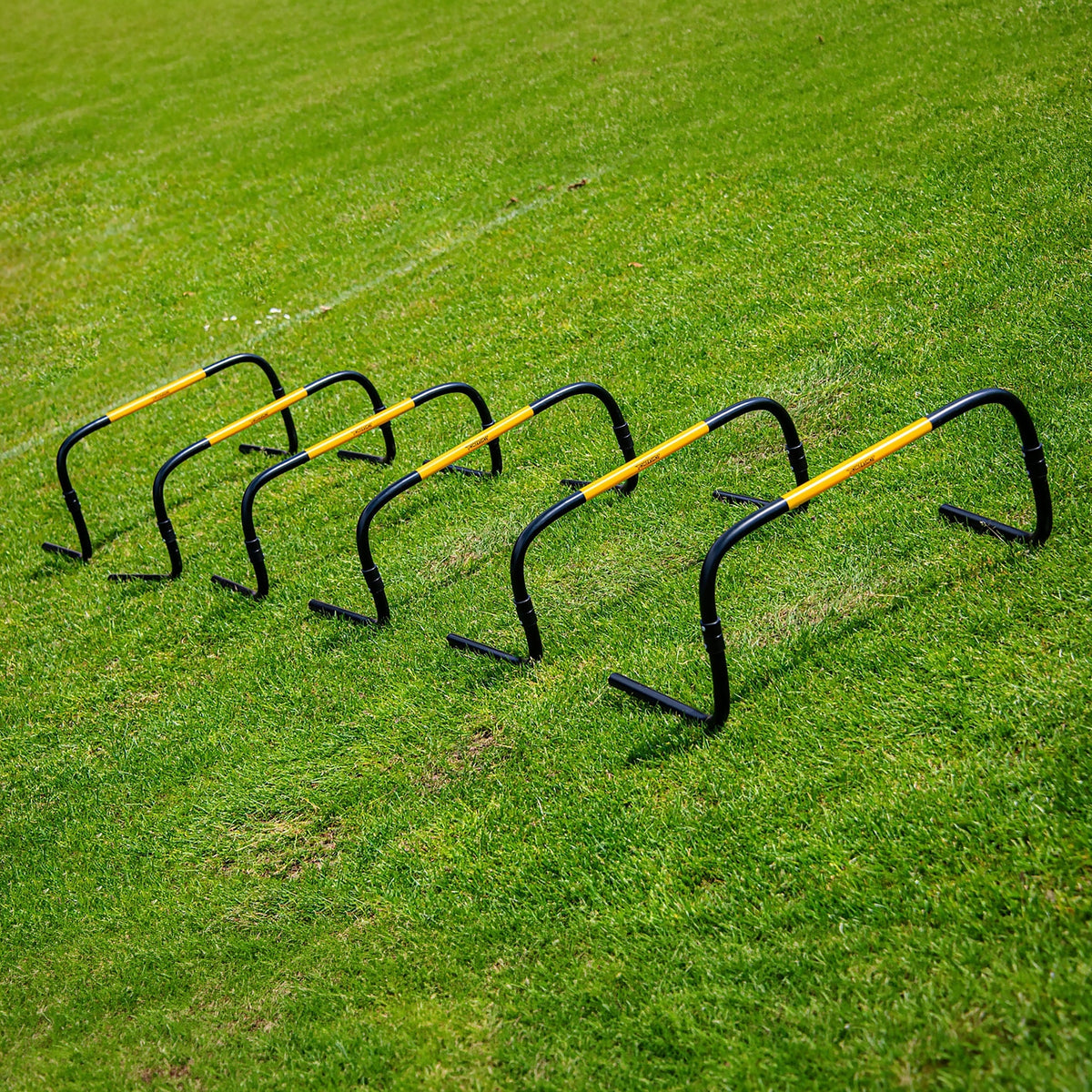 Set van 6 zelfterugverende trainingshorden – 20cm