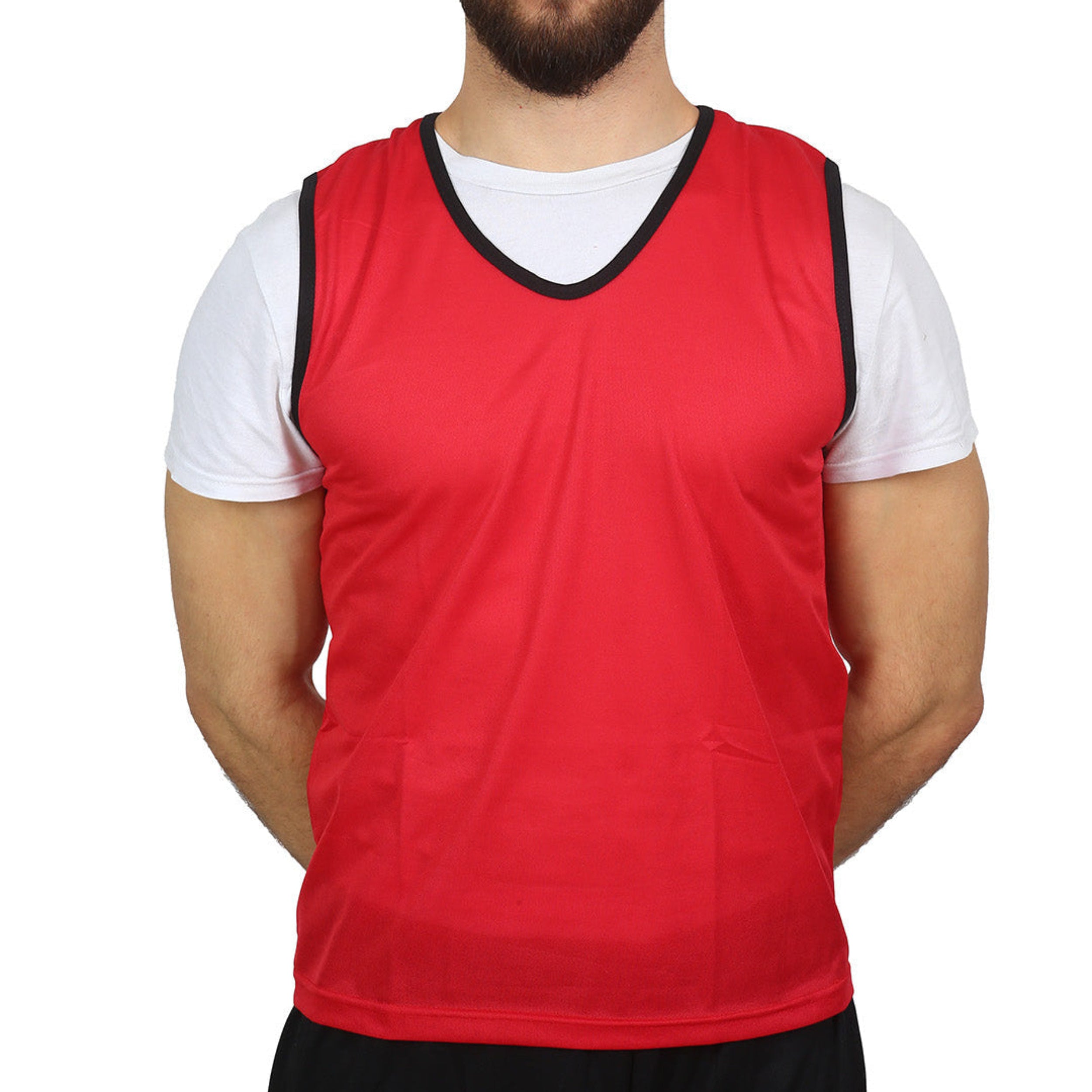 Full Mesh Training Bib Red - XL/XXL