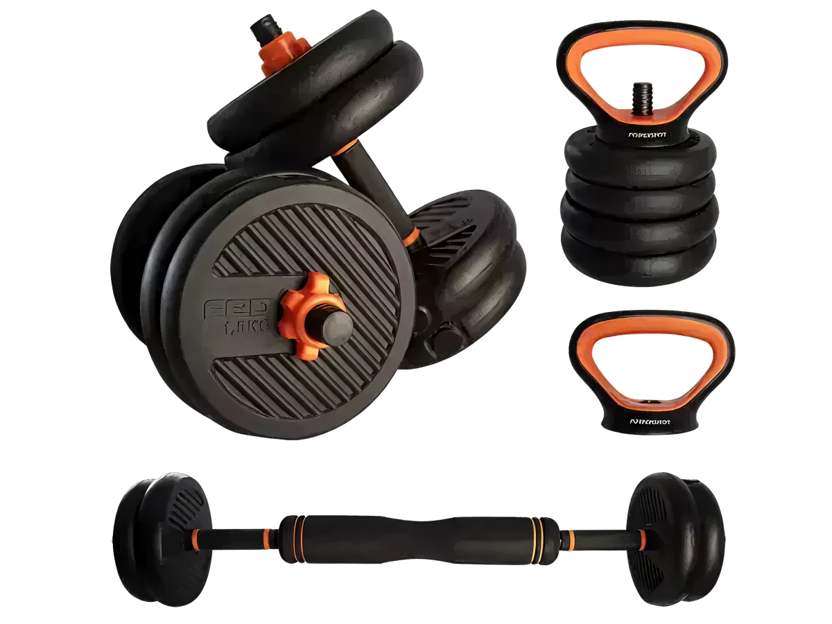 Komplettes Bodybuilding-Set 20kg - Das Wichtigste zum Muskelaufbau