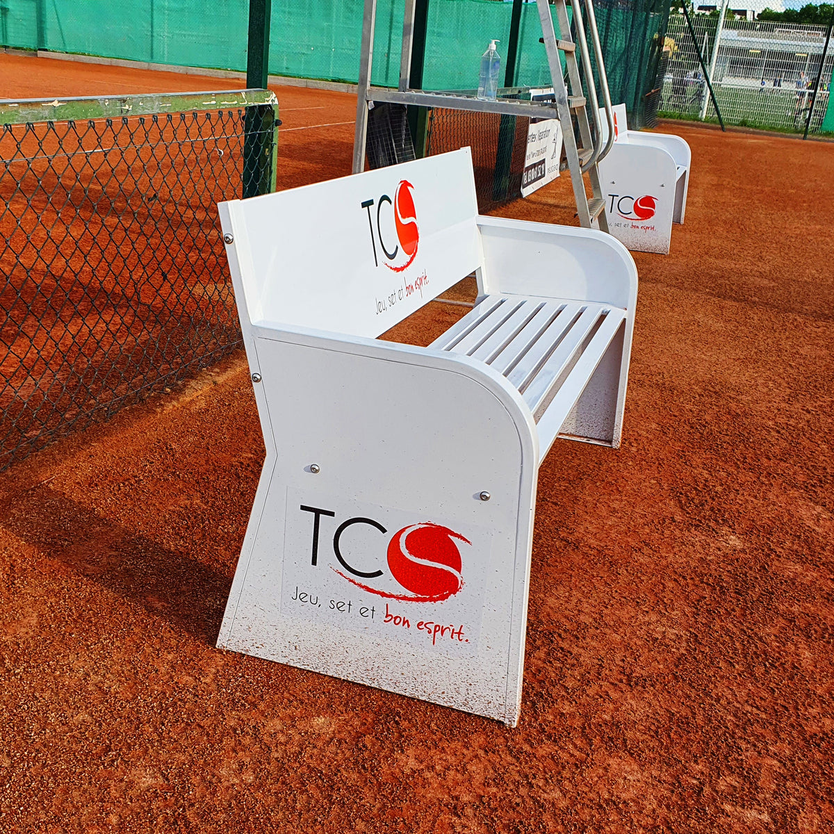 Advertising Tennis Court Bench – Steel Carrington
