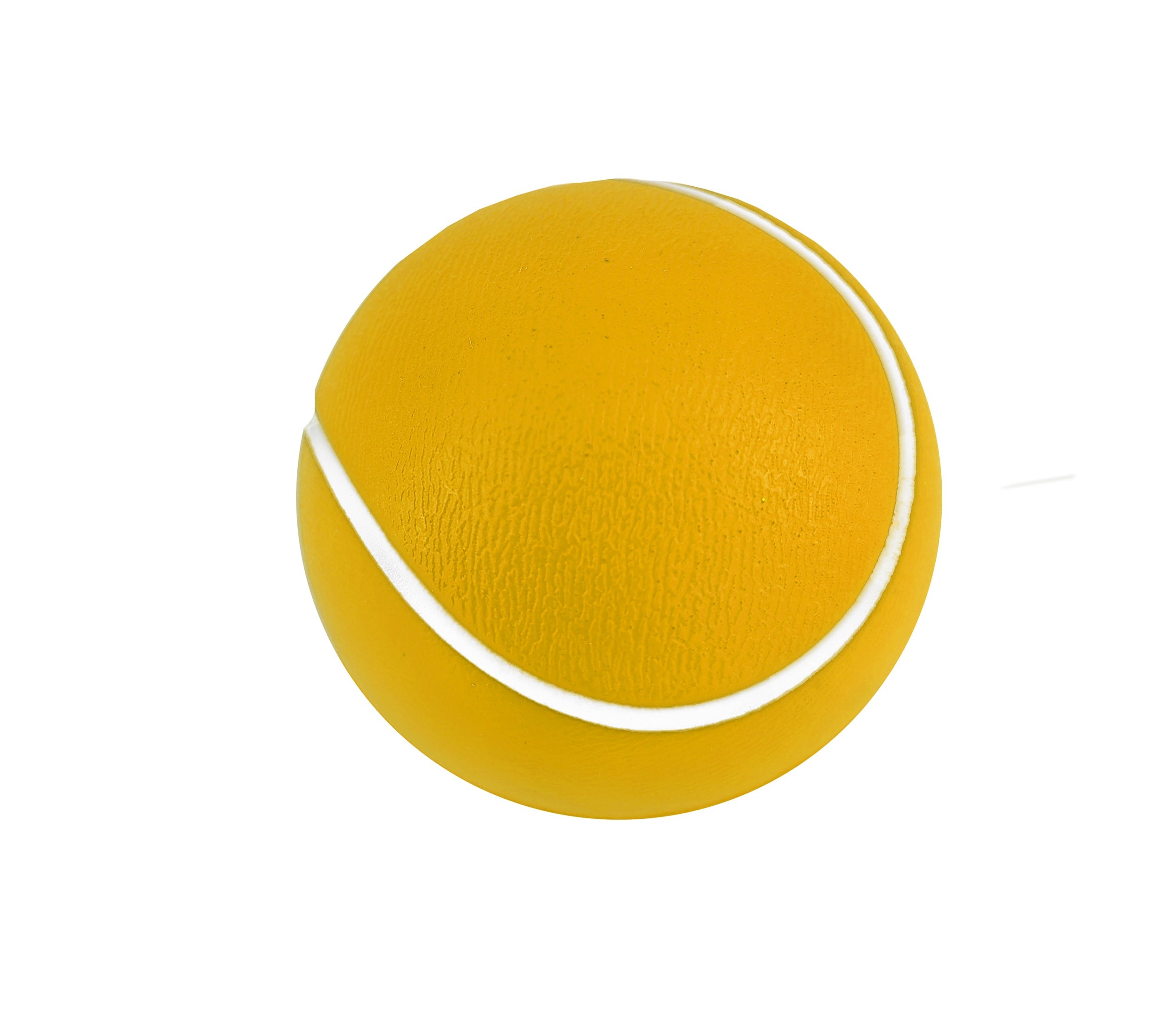 TENNISBALL AUS SCHAUMSTOFF 6.3CM, GELB UND WEISS