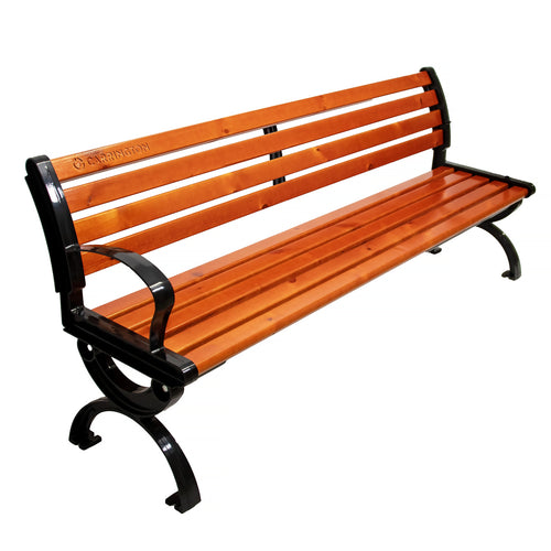 Tennisbank mit Rückenlehne - 150cm