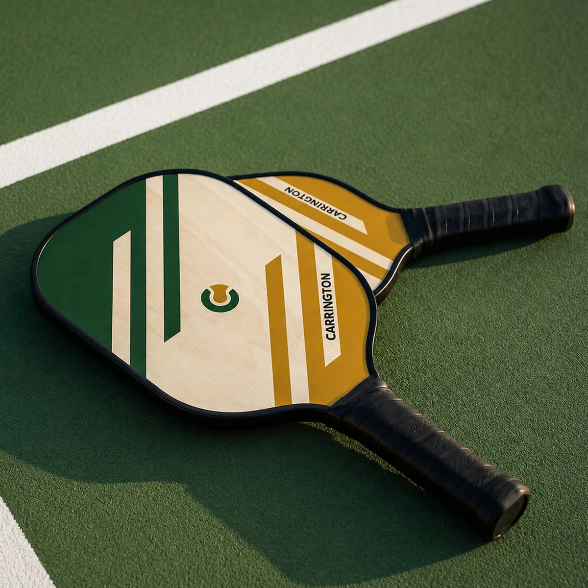 Pickleball - Ökologischer Grundschläger aus Holz (Satz von 2)
