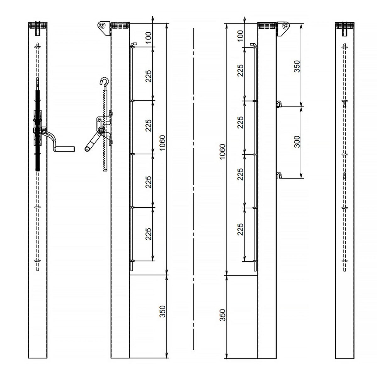 Pair of square tennis posts with steel sheaths - 80mm x 80mm Carrington