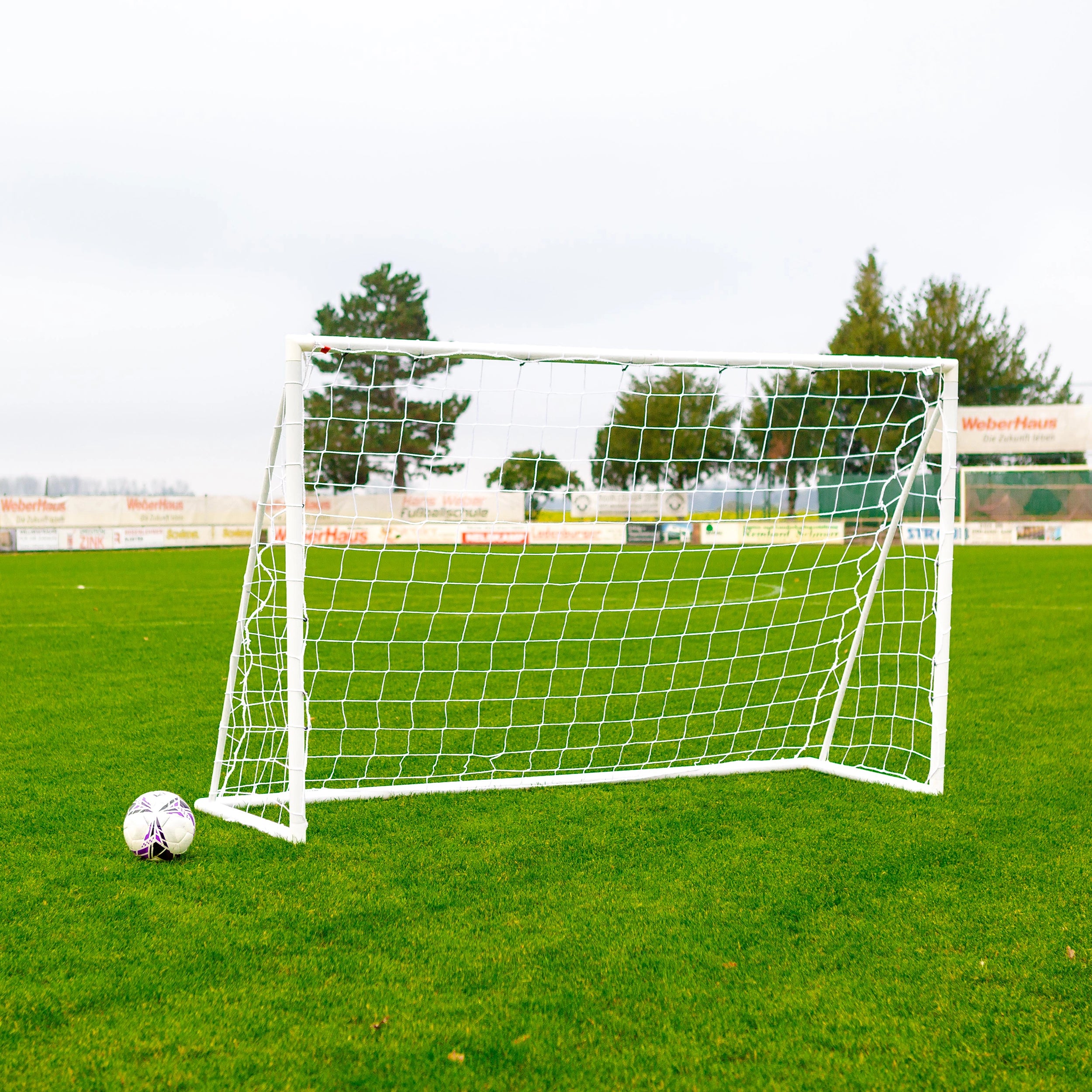 Fußballtor - 2,4 x 1,5 m - uPVC - Weiß