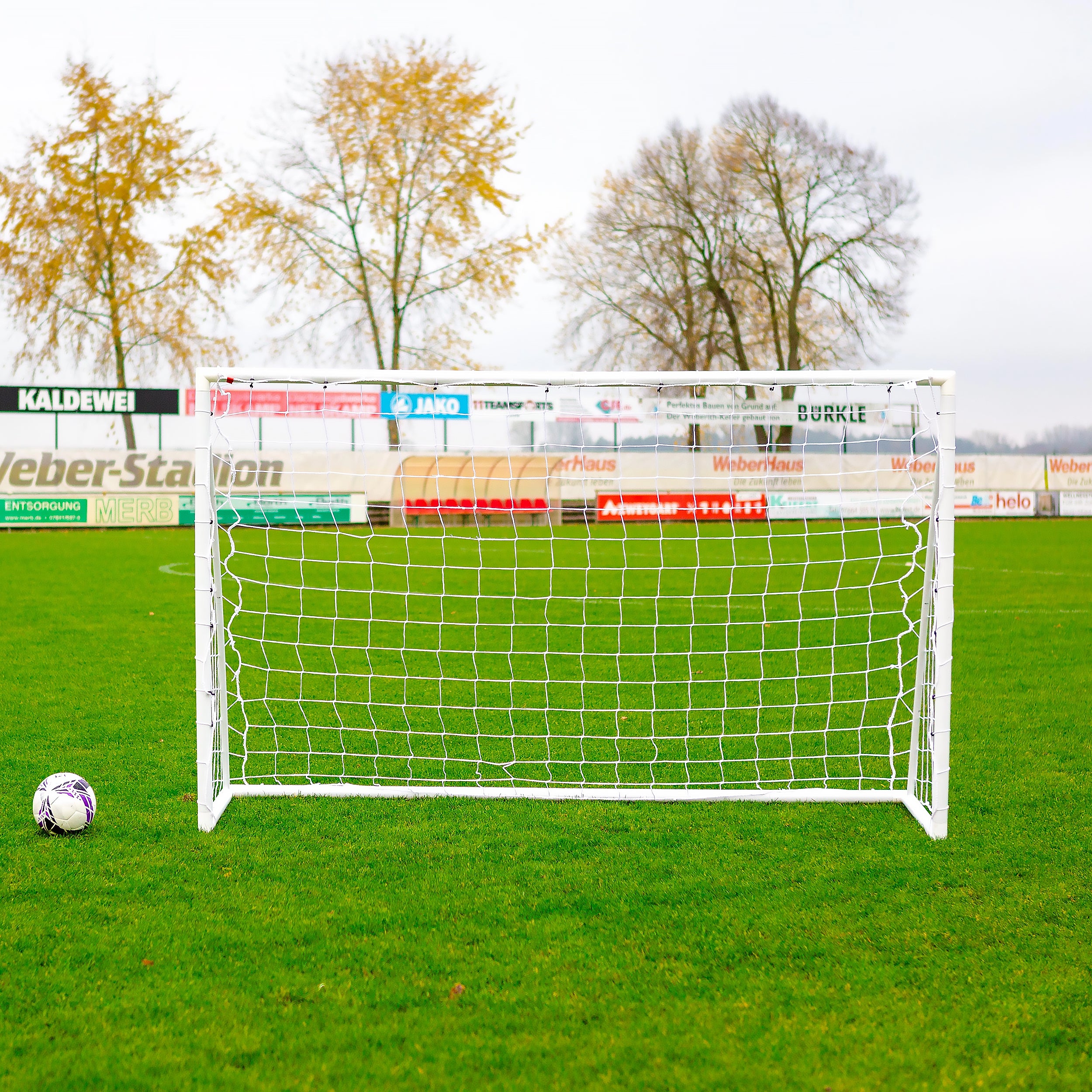 Fußballtor - 2,4 x 1,5 m - uPVC - Weiß