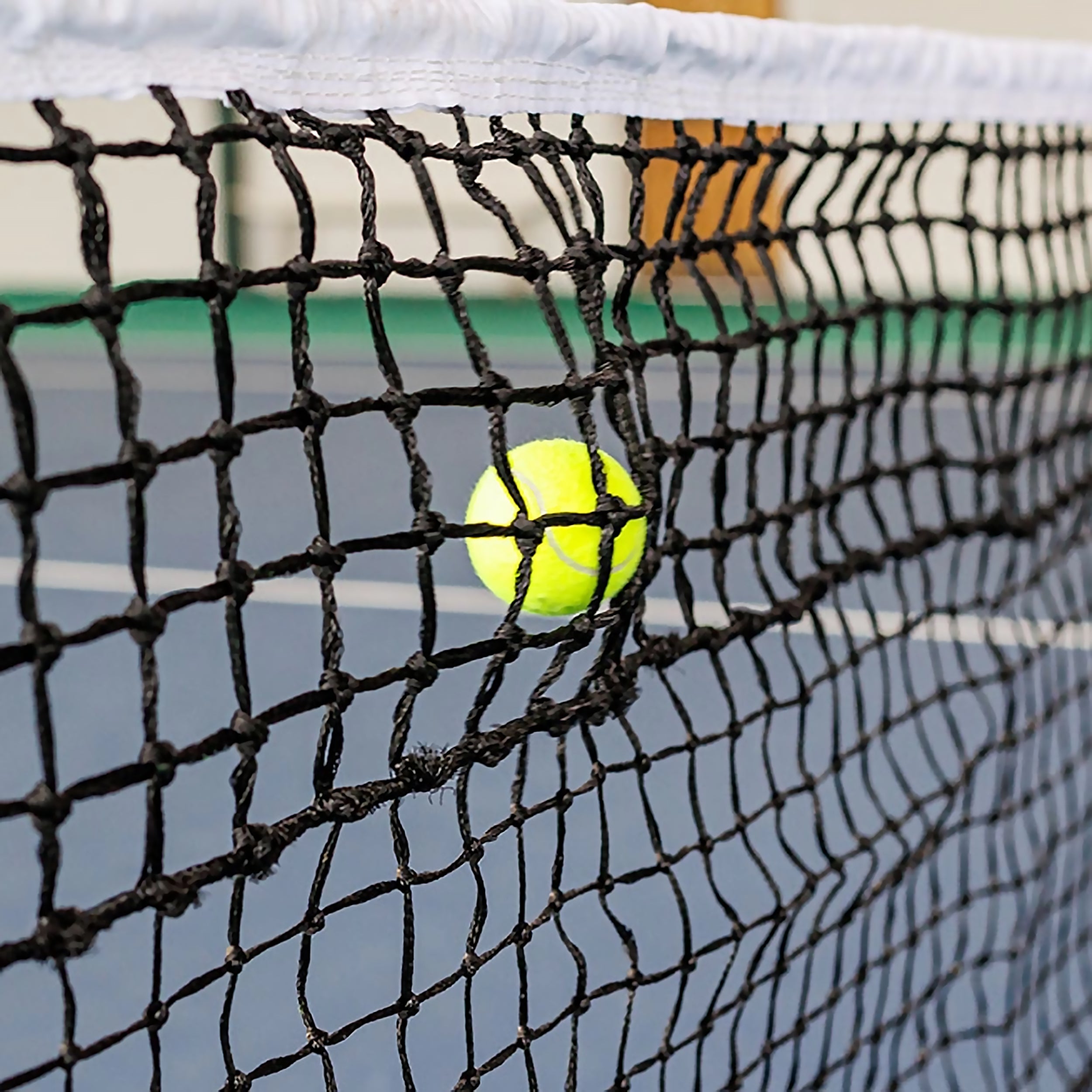 Tennisnetz Doppelfeld "PRO" 3,5 mm PE - 5 Reihen Doppelmaschig