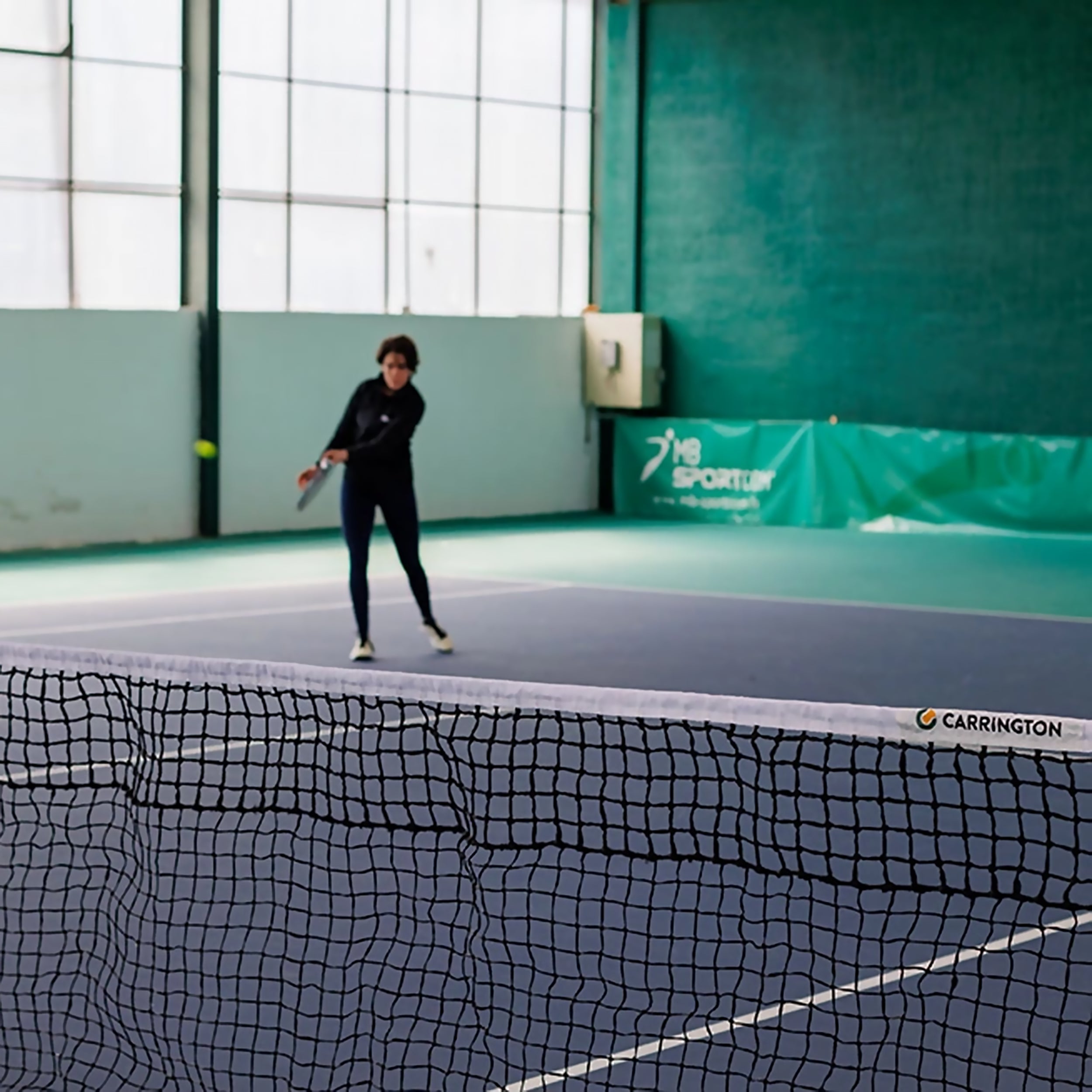 Tennisnetz Doppelfeld "PRO" 3,5 mm PE - 5 Reihen Doppelmaschig